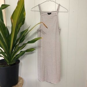 TopShop stripe ribbed dress